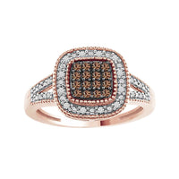Thumbnail for LADIES RING 1/5 CT ROUND DIAMOND 10K ROSE GOLD