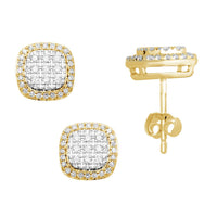 Thumbnail for LADIES EARRINGS 1/3 CT ROUND DIAMOND 10K YELLOW GOLD