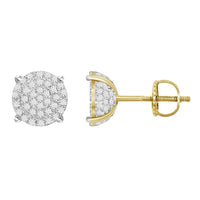 Thumbnail for LADIES EARRINGS 1/4 CT ROUND DIAMOND 10K YELLOW GOLD