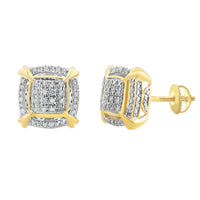 Thumbnail for LADIES EARRINGS 1/4 CT ROUND DIAMOND 10K YELLOW GOLD