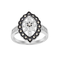 Thumbnail for LADIES RING 1/4 CT ROUND/CHOCOLATE DIAMOND 10K WHITE GOLD
