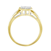 Thumbnail for LADIES HEART RING 1/5 CT ROUND DIAMOND 10K YELLOW GOLD