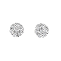 Thumbnail for LADIES EARRINGS 1/6 CT ROUND DIAMOND 10K WHITE GOLD