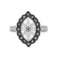 Thumbnail for LADIES RING 1/4 CT ROUND/CHOCOLATE DIAMOND 10K WHITE GOLD