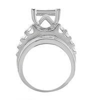 Thumbnail for LADIES RING 3 CT ROUND/PRINCESS/BAGUETTE DIAMOND 10K WHITE GOLD