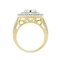 Thumbnail for LADIES RING 1 CT ROUND/BAGUETTE DIAMOND 10K YELLOW GOLD