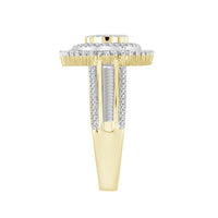 Thumbnail for LADIES RING 1 CT ROUND/BAGUETTE DIAMOND 10K YELLOW GOLD
