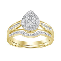 Thumbnail for LADIES BRIDAL RING 1/3 CT ROUND DIAMOND 10K YELLOW GOLD