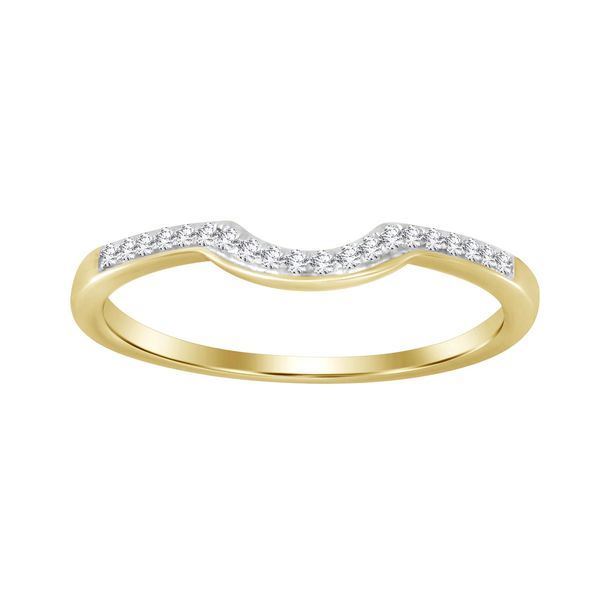 LADIES BRIDAL RING 1/3 CT ROUND DIAMOND 10K YELLOW GOLD