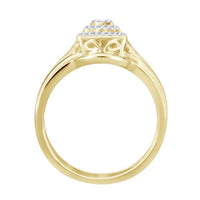 Thumbnail for LADIES BRIDAL RING 1/3 CT ROUND DIAMOND 10K YELLOW GOLD