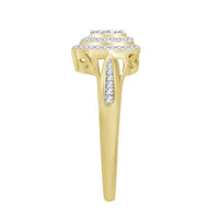 Thumbnail for LADIES BRIDAL RING 1/3 CT ROUND DIAMOND 10K YELLOW GOLD
