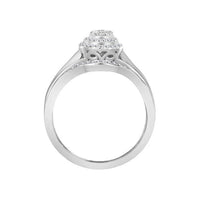 Thumbnail for LADIES BRIDAL RING SET 1/3 CT ROUND DIAMOND 10K WHITE GOLD