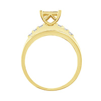 Thumbnail for LADIES RING 1/2 CT ROUND/BAGUETTE DIAMOND 10K YELLOW GOLD