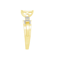 Thumbnail for LADIES RING 1/2 CT ROUND/BAGUETTE DIAMOND 10K YELLOW GOLD