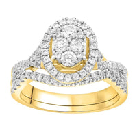 Thumbnail for LADIES BRIDAL RING 1/2 CT ROUND DIAMOND 10K YELLOW GOLD