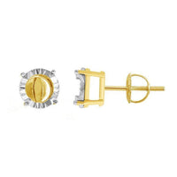 Thumbnail for LADIES SEMI MOUNT EARRINGS 3/4 CT ROUND DIAMOND 10K YELLOW GOLD