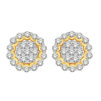 Thumbnail for LADIES EARRING 1/2 CT ROUND DIAMOND 10K YELLOW GOLD