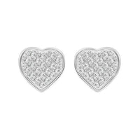 Thumbnail for MEN'S EARRINGS 1/6 CT ROUND DIAMOND 10K WHITE GOLD