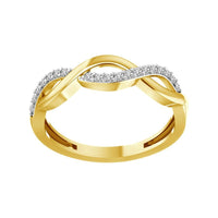 Thumbnail for LADIES RING 1/6 CT ROUND DIAMOND 10K YELLOW GOLD