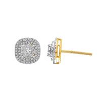 Thumbnail for LADIES EARRINGS 1/2 CT ROUND DIAMOND 10K YELLOW GOLD