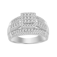 Thumbnail for LADIES RING 1 CT ROUND DIAMOND 10K WHITE GOLD