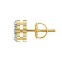 Thumbnail for LADIES EARRINGS 1/6 CT ROUND DIAMOND 10K YELLOW GOLD