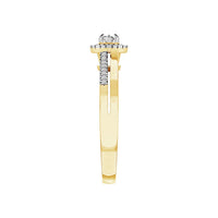 Thumbnail for LADIES RING 1/6 CT ROUND DIAMOND 10K YELLOW GOLD
