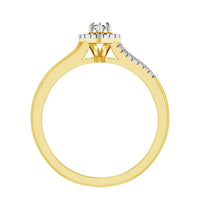 Thumbnail for LADIES RING 1/6 CT ROUND DIAMOND 10K YELLOW GOLD