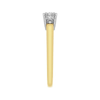 Thumbnail for LADIES RING 1/4 CT ROUND DIAMOND 10K YELLOW GOLD