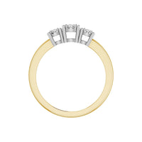 Thumbnail for LADIES RING 1/4 CT ROUND DIAMOND 10K YELLOW GOLD