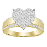 Thumbnail for LADIES RING 1/3 CT ROUND DIAMOND 10KT YELLOW GOLD