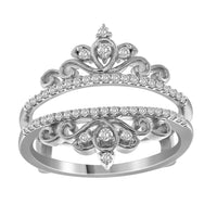 Thumbnail for LADIES RING 1/4 CT ROUND DIAMOND 14K WHITE GOLD