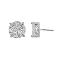 Thumbnail for LADIES EARRING 1 1/2 CT ROUND DIAMOND 10K WHITE GOLD