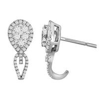 Thumbnail for LADIES EARRING 3/4 CT ROUND DIAMOND 14K WHITE GOLD