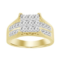 Thumbnail for LADIES RING 1/2 CT ROUND DIAMOND 10K YELLOW GOLD