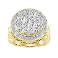 Thumbnail for LADIES RING 1 CT ROUND DIAMOND 10K YELLOW GOLD