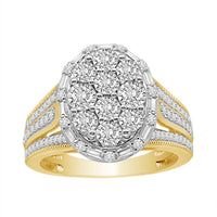 Thumbnail for LADIES RING 3/4 CT ROUND DIAMOND 10K YELLOW GOLD