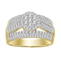 Thumbnail for LADIES RING 1 CT ROUND DIAMOND 10K YELLOW GOLD