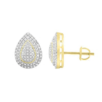 Thumbnail for LADIES EARRING 1/4 CT ROUND DIAMOND 10K YELLOW GOLD