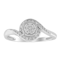 Thumbnail for LADIES RING 1/5 CT ROUND DIAMOND 10K WHITE GOLD