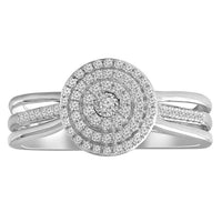 Thumbnail for LADIES RING 1/3 CT ROUND DIAMOND 10K WHITE GOLD