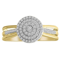 Thumbnail for LADIES RING 1/3 CT ROUND DIAMOND 10K YELLOW GOLD