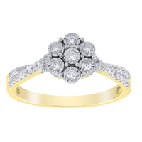 Thumbnail for LADIES RING 1/5 CT ROUND DIAMOND 10K YELLOW GOLD