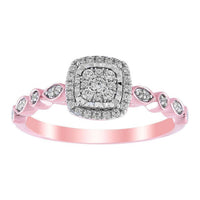 Thumbnail for LADIES RING 1/5 CT ROUND DIAMOND 10K ROSE GOLD