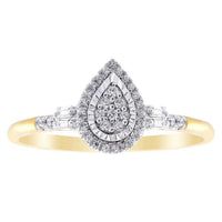 Thumbnail for LADIES RING 1/5 CT ROUND DIAMOND 10K YELLOW GOLD