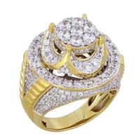 Thumbnail for MEN'S RING 4 CT ROUND DIAMOND 14K YELLOW GOLD