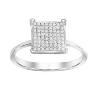 Thumbnail for LADIES RING 1/5 CT ROUND DIAMOND 10K WHITE GOLD