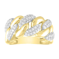 Thumbnail for LADIES RING 1/2 CT ROUND DIAMOND 10K YELLOW GOLD