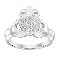 Thumbnail for LADIES RING 1/15 CT ROUND DIAMOND 10K WHITE GOLD