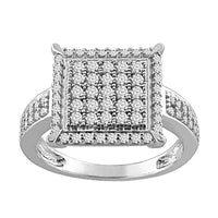 Thumbnail for LADIES RING 3/4 CT ROUND DIAMOND SILVER